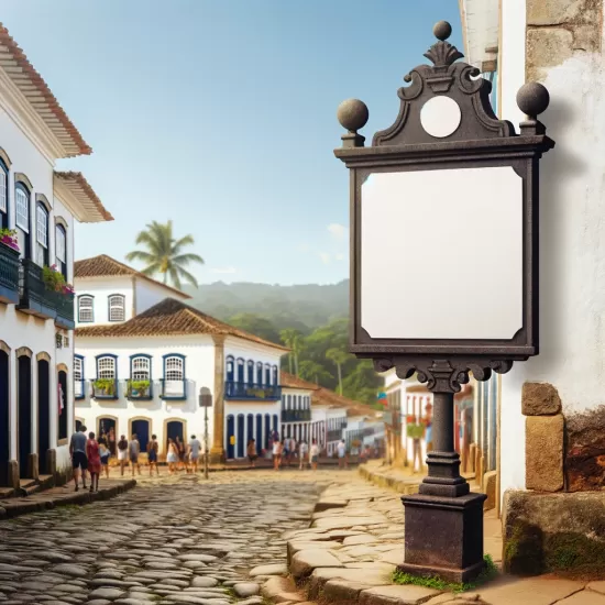 Placas de Esquina e a Orienta&ccedil;&atilde;o para Pontos Hist&oacute;ricos em Paraty