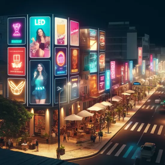 Impacto dos Pain&eacute;is de LED na Vida Noturna de Maca&eacute;